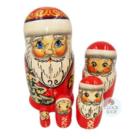 Santa Russian Dolls- 11cm (Set Of 5) image