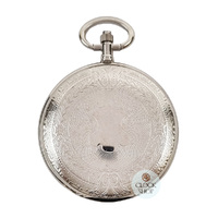 41mm Silver Unisex Pocket Watch With Aztec Etch By CLASSIQUE (Arabic) image