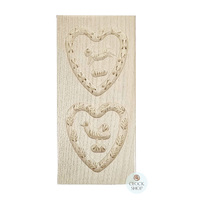 Springerle Mould- 2 Designs (Heart) image