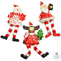 12cm Christmas Fridge Magnet With Dangly Legs- Assorted Designs image