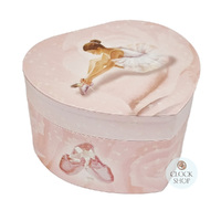 Pink Heart Glow In The Dark Ballerina Musical Jewellery Box (Tchaikovsky-Swan Lake)