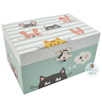 Dancing Cat Glow In The Dark Musical Jewellery Box (The Beatles-Let It Be) image
