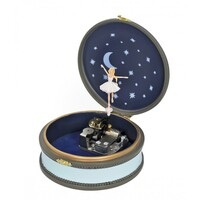 Round Ballerina Music Box (Tchaikovsky-Swan Lake) image