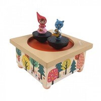 Little Red Riding Hood Music Box With Spinning Figurines (Vivaldi-The Spring) image