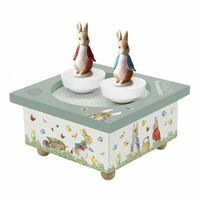 Peter Rabbit Music Box With Spinning Figurines (Mozart-Minuet) image
