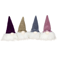 10cm Gnome in Corduroy Hat- Assorted Designs image