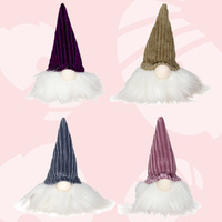 10cm Gnome in Corduroy Hat- Assorted Designs