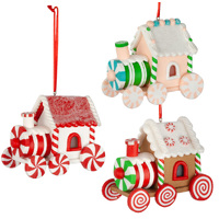 8cm Candy Train Hanging Decoration- Assorted Designs image