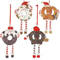 13cm Pretzel Or Donut Hanging Decoration- Assorted Designs image