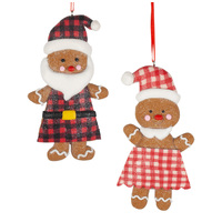 7cm Gingerbread Hanging Decoration- Assorted Designs image