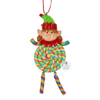 15cm Rope Candy Elf Hanging Decoration image