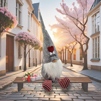 24cm Valentines Gnome image
