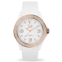35mm Star Collection White & Rose Gold Womens Watch With Swarovski Crystals By ICE-WATCH image