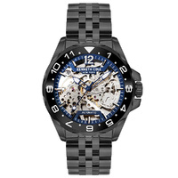 43mm Grey Automatic Mens Watch With Skeleton Dial & Grey Band By KENNETH COLE image