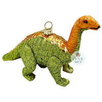 13.5cm Glass Brachiosaurus Dinosaur Hanging Decoration image