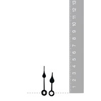 Black Spade Euroshaft Quartz Hands (40mm & 30mm)