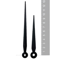 Black Pointer Euroshaft Quartz Hands (113mm & 85mm) image