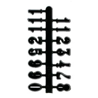 Black Arabic Numerals 18mm image