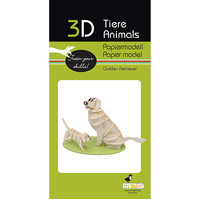 3D Paper Model- Golden Retriever image