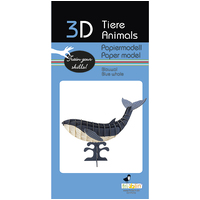 3D Paper Model- Blue Whale