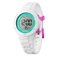 35mm Digit Collection White & Turquoise Youth Digital Watch By ICE-WATCH image