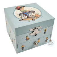 Boy On Rocking Horse Musical Jewellery Box With Dancing Horse (Schubert- Serenade) image