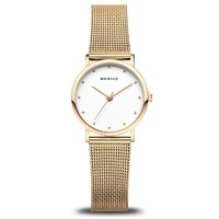 Classic Collection Gold Womens Watch With Milanese Strap By BERING image