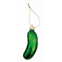 9cm Green Cucumber Pickle Hanging Decoration image