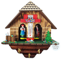 17cm Chalet Weather House With Key Hanger By TRENKLE image