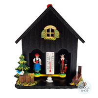 15cm Chalet Weather House In Black By TRENKLE image