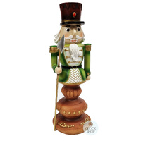 25cm Green Nutcracker On Stand image
