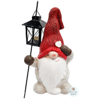 26cm Gnome With Tealight Lantern image