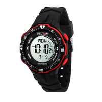 Digital EX26 Collection Black and Red Watch By SECTOR image