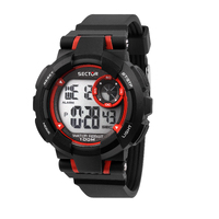 Digital EX36 Collection Black and Red Watch By SECTOR image