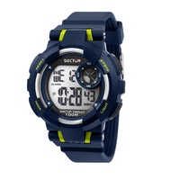 Digital EX36 Collection Blue and Silver Watch By SECTOR image