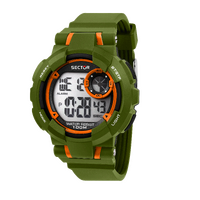 Digital EX36 Collection Green and Orange Watch By SECTOR image