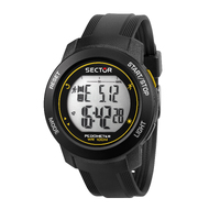 Digital EX37 Collection Black and Yellow Watch By SECTOR image