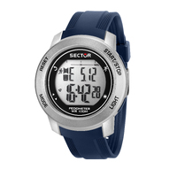 Digital EX37 Collection Blue and Silver Watch By SECTOR image