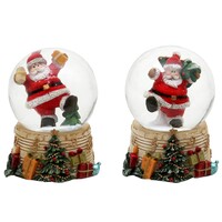 6.3cm Jolly Santa Snow Globe- Assorted Designs image