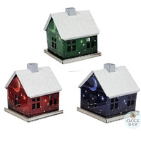 6cm Knox Metal Moonlit Cottage German Incense Burner- Assorted Designs image