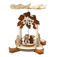 25cm Owls & Bells Christmas Pyramid image