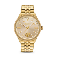 45mm Colonne Gold Mens Watch With Gold Dial By VERSACE