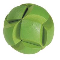 Wooden 3D Puzzle- Green Ball