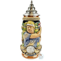Golfer Beer Stein Rustic Finish 0.5L By KING image