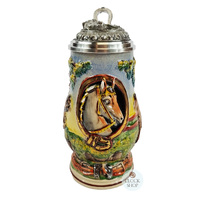 Horse Beer Stein Light Blue 0.5L By Thewalt 1893 image
