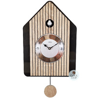 Oak Modern Battery Cuckoo Clock 34cm By AMS image