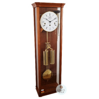 87cm Cherry 8 Day Mechanical Regulator Wall Clock By HERMLE image