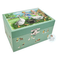 Geese Musical Jewellery Box With Dancing Horse (Invitation To Dance) image