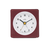 10cm Barber Red Analogue Alarm Clock By ACCTIM image
