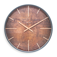 40cm Hancock Oak Modern Wall Clock By Acctim image